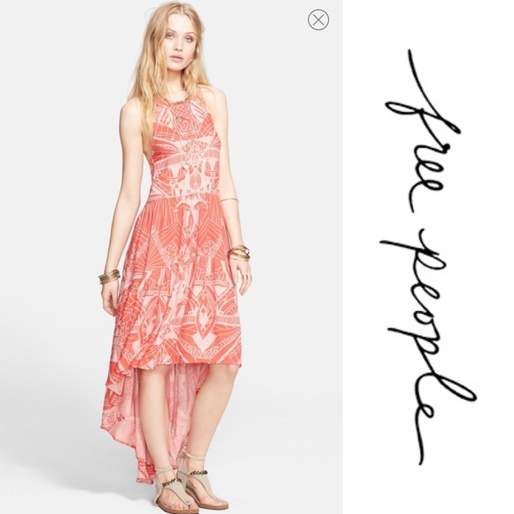 Free People Dresses & Skirts - Free People “La Mar” Dress in Hot Coral XS